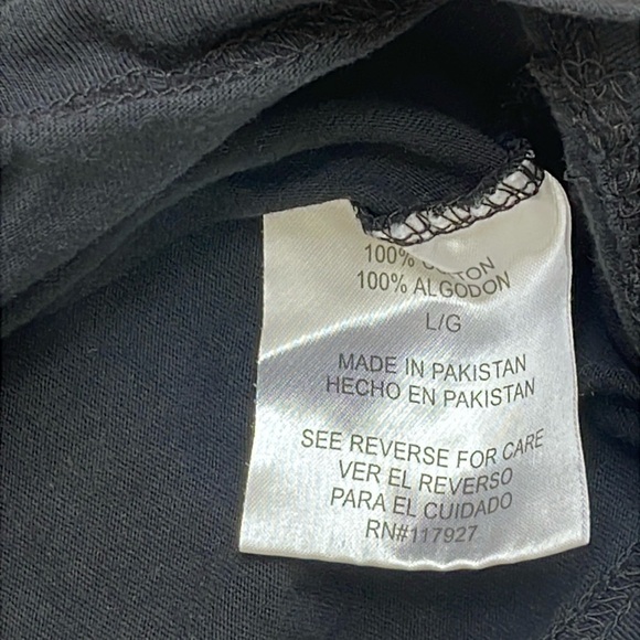 Black Short Sleeve Tee with Graphic Design - Picture 3 of 6